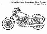 Dyna Coloriages Transport Album Motorcycles Kunjungi Glide sketch template