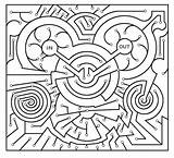 Coloring Printable Trippy Pages Library Clipart Maze Bridges sketch template