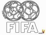 Fifa Pages Logo Coloring Cup Color Print Online Kids sketch template
