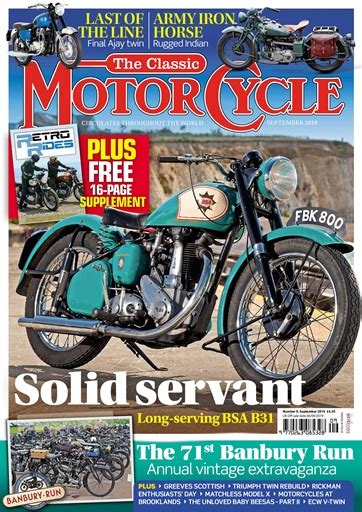 The Classic Motorcycle Magazine 46 9 September 2019