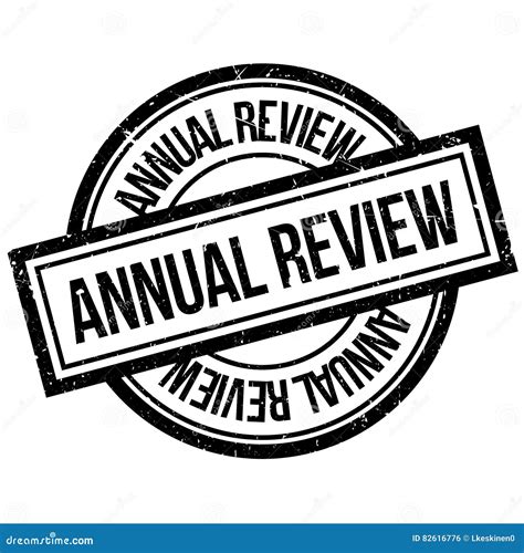 annual review rubber stamp stock vector illustration  vintage