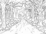 Coloring Zentangle Coloring4free Forests Prune sketch template