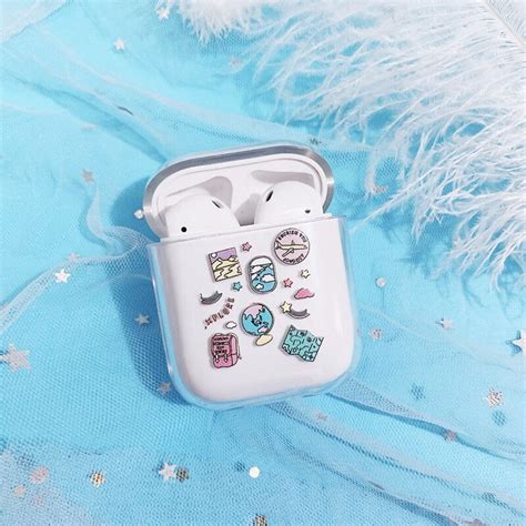 color planet schoolbag painted airpods case silicone etsy