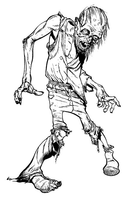 zombie coloring pages printable printable templates