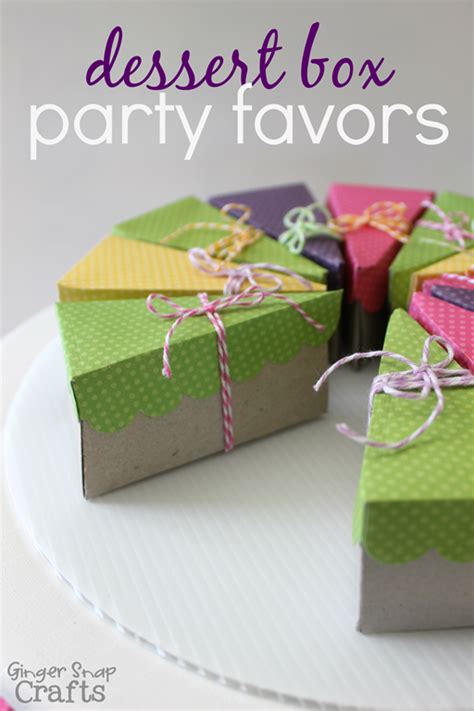 ginger snap crafts dessert box party favors {tutorial}