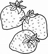 Coloring Pages Strawberry Strawberrys sketch template