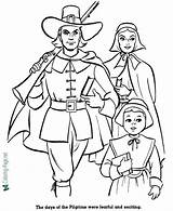 Coloring Pages American Thanksgiving History Sheets Pilgrims Kids Printable Print Pilgrim Family People Revolution Color Famous Holiday Settlers Printing Help sketch template