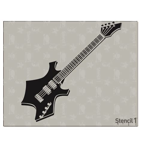 guitar stencil  stencil