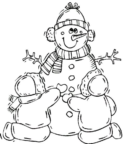 winter color page coloring pages  kids holiday seasonal