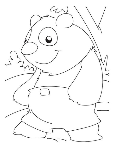 pandas coloring pages learny kids