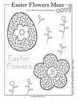 Easter Maze Mazes Printable Kids Egg Cross Activities Pages Brainymaze Worksheet Choose Board Worksheets sketch template