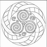 Mandala Spirals sketch template