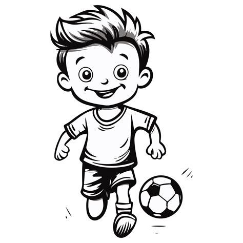cute  boy playing soccer kicking  football  png