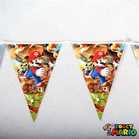 Bannière Joyeux Anniversaire Super Mario Bros Jouet Mario