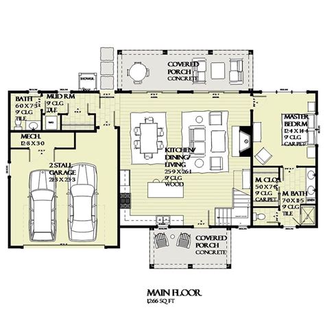atsketchpadhouseplans posted  instagram  main floor   tall cedar house plan features