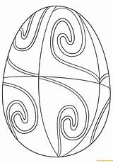 Coloring Egg Pattern Pages Spiral Easter Ester Printable Color Eggs Print Culture Arts Drawing Coloringpagesonly sketch template