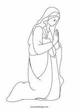 Coloring Mary Praying Madonna Lord Pages Drawing Handmaid Catholic Woman Colouring Jesus Sheets Decoração Kids Visitar Clipart Colour Lady Getdrawings sketch template