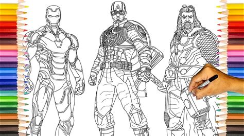 avengers endgame coloring pages iron man iron man  suit