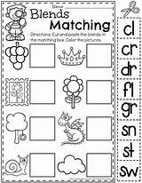 Worksheets Blends Kindergarten Blending Digraphs Activities Kids Matching Playtime Planning Consonant Planningplaytime Choose Board Comprehension Fun sketch template