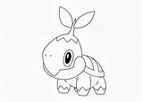 Coloring Pokemon Turtwig Pages Getdrawings Getcolorings sketch template