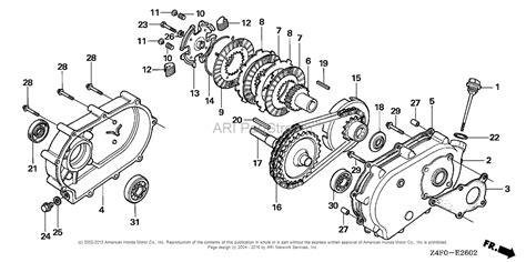 honda engines gxu  engine jpn vin gcahk  parts diagram  reduction