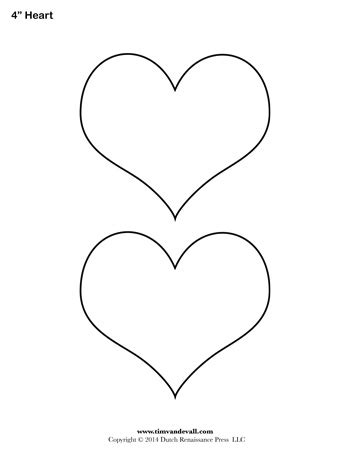 printable   heart template small heart template printable posted