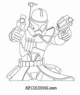Rex Clone Trooper Ausmalen Clones Clipart Starwars Cloned Library Cody sketch template