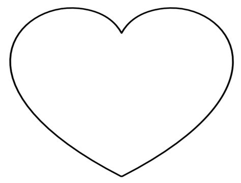 super sized heart outline extra large printable template printable