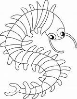Centipede Coloring Pages Crawling Kids Insects Bestcoloringpages Results Preschool Color Getcolorings Popular Choose Board Print Field Round sketch template