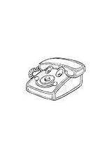 Coloring Pages Communication Telephone Play sketch template