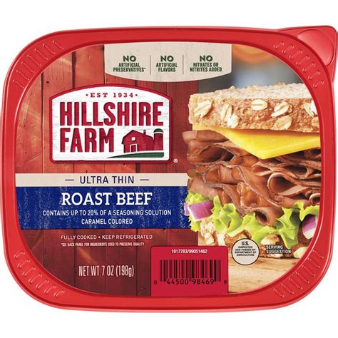 hillshire farm ultra thin roast beef lunch meat  oz delivery