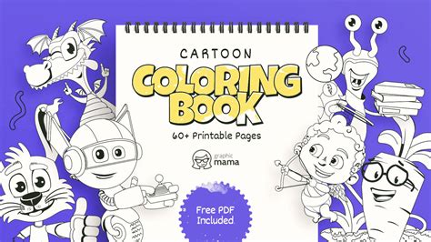 cartoon coloring book   printable pages   graphicmama