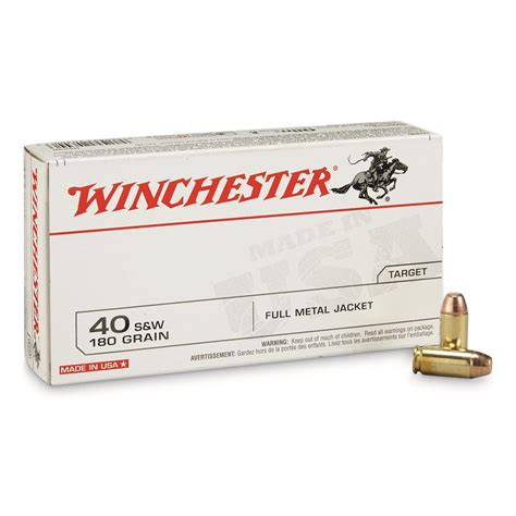 winchester  sw fmj  grain  rounds   sw ammo  sportsmans guide