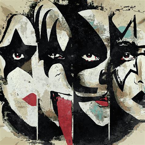 kiss band painting  paintingvalleycom explore collection  kiss band painting