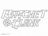 Ratchet Coloring Clank Sheets Movie Välj Anslagstavla sketch template