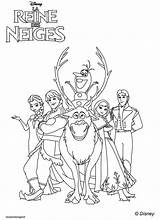 Reine Neiges Ans Fille Hugo Escargot Personnages sketch template