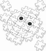 Puzzle Coloring Pages Jigsaw Autism Piece Colouring Getdrawings Popular Coloringhome Print sketch template