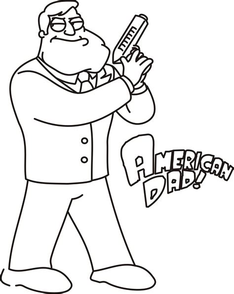 american dad coloring pages printable coloring home