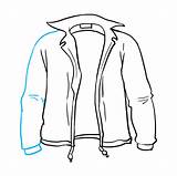 Jacket Draw Drawing Step Easy sketch template