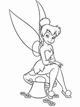 Pages Tinkerbell Coloring Printable sketch template