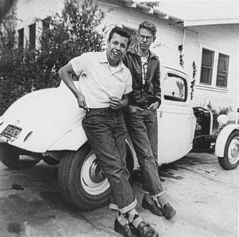 A Couple Of Greasers And Their Hot Rod 1950 S R Thewaywewere