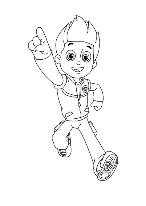 paw patrol ryder coloring pages ryder paw patrol coloring page