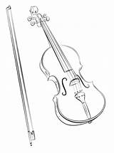 Violin Violino Strumenti Tegning Instruments Supercoloring Cello sketch template