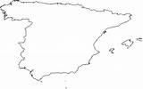 Spain Map Blank Outline Europe Maps Aneki sketch template