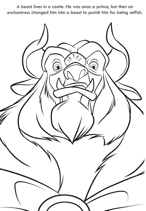 beauty   beast coloring page beauty   beast coloring