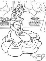Coloring Pages Belle Kids Disney Princess Bestcoloringpagesforkids Printable sketch template