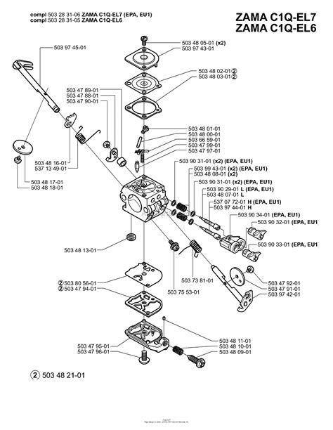 husqvarna  rancher epa   parts diagram  carburetor