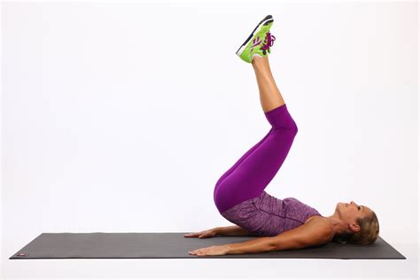 reverse crunch flat belly exercises popsugar fitness photo 6
