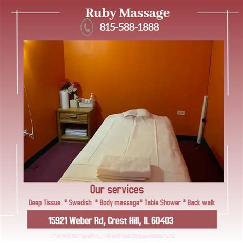 ruby massage massage spa  crest hill