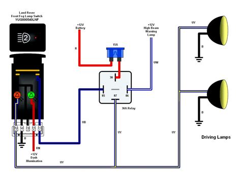 pin relay spotlight wiring diagram